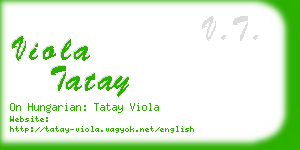 viola tatay business card